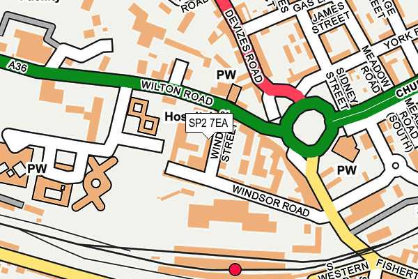 SP2 7EA map - OS OpenMap – Local (Ordnance Survey)