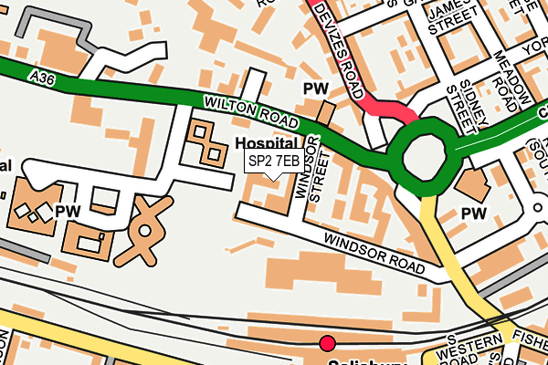 SP2 7EB map - OS OpenMap – Local (Ordnance Survey)