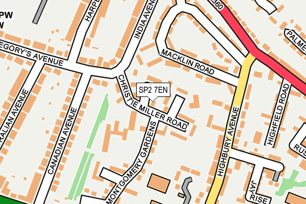 SP2 7EN map - OS OpenMap – Local (Ordnance Survey)