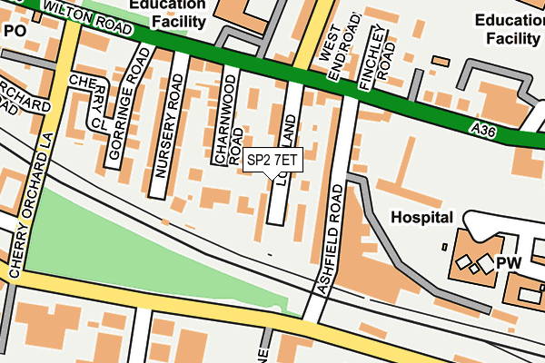 SP2 7ET map - OS OpenMap – Local (Ordnance Survey)