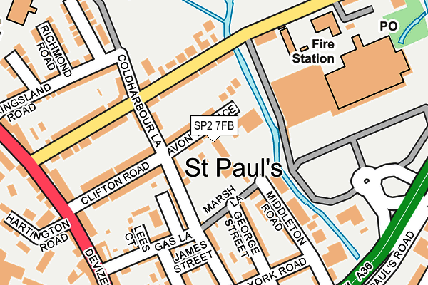 SP2 7FB map - OS OpenMap – Local (Ordnance Survey)