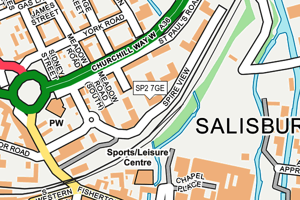 SP2 7GE map - OS OpenMap – Local (Ordnance Survey)