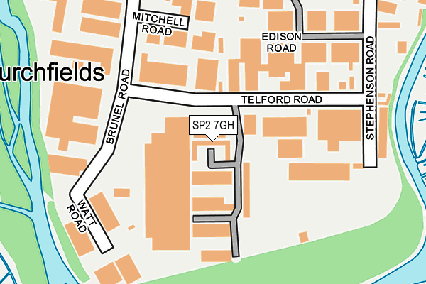 SP2 7GH map - OS OpenMap – Local (Ordnance Survey)