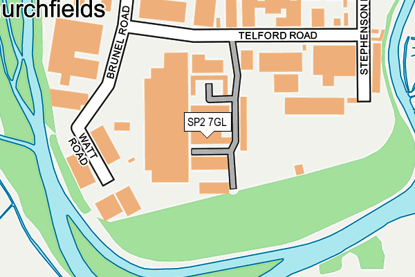 SP2 7GL map - OS OpenMap – Local (Ordnance Survey)