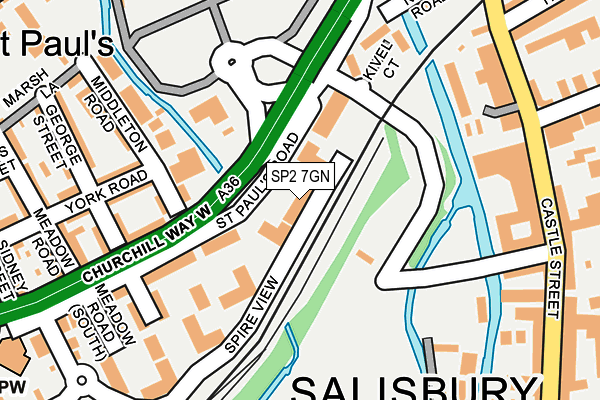 SP2 7GN map - OS OpenMap – Local (Ordnance Survey)