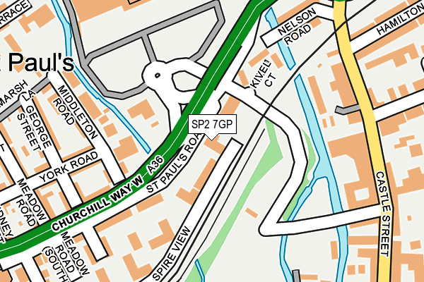 SP2 7GP map - OS OpenMap – Local (Ordnance Survey)
