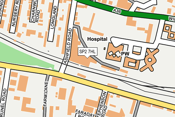 SP2 7HL map - OS OpenMap – Local (Ordnance Survey)