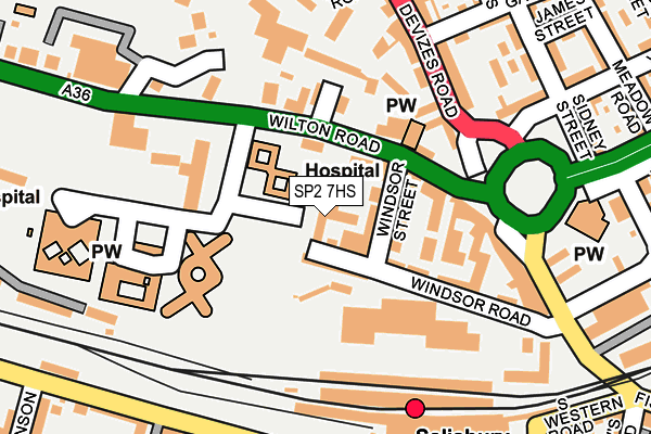 SP2 7HS map - OS OpenMap – Local (Ordnance Survey)