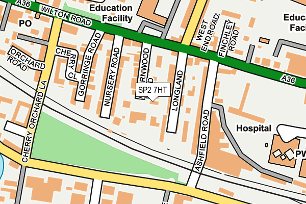 SP2 7HT map - OS OpenMap – Local (Ordnance Survey)