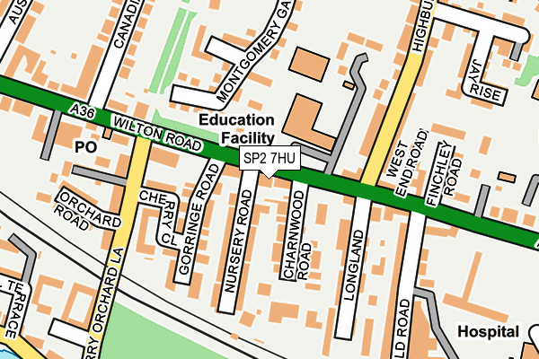 SP2 7HU map - OS OpenMap – Local (Ordnance Survey)