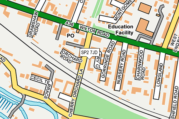 SP2 7JD map - OS OpenMap – Local (Ordnance Survey)