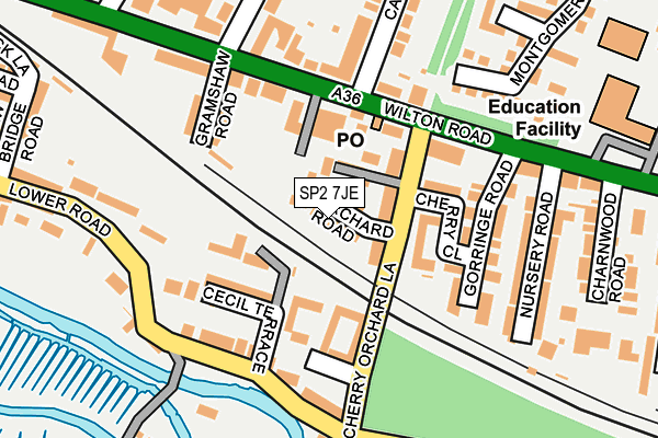 SP2 7JE map - OS OpenMap – Local (Ordnance Survey)