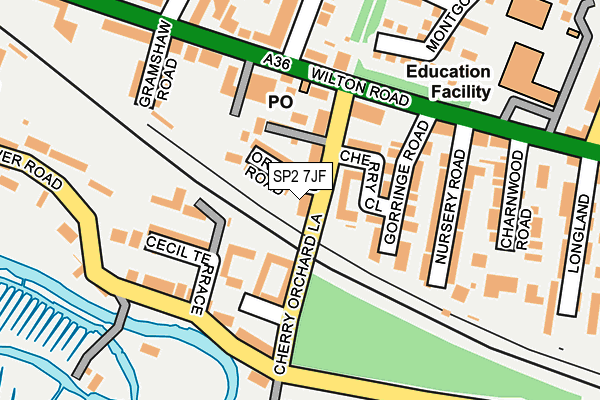 SP2 7JF map - OS OpenMap – Local (Ordnance Survey)