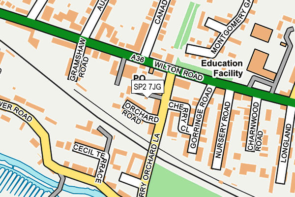 SP2 7JG map - OS OpenMap – Local (Ordnance Survey)