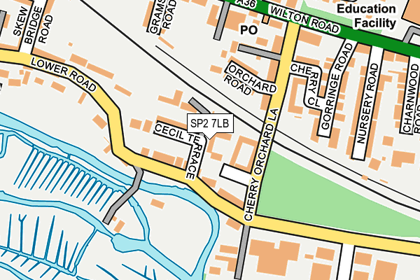 SP2 7LB map - OS OpenMap – Local (Ordnance Survey)