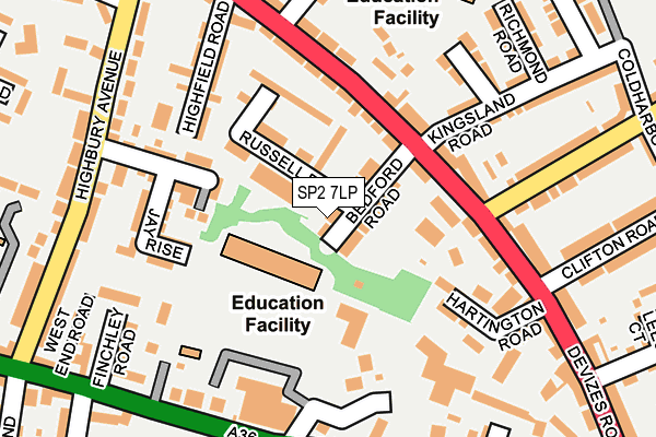 SP2 7LP map - OS OpenMap – Local (Ordnance Survey)
