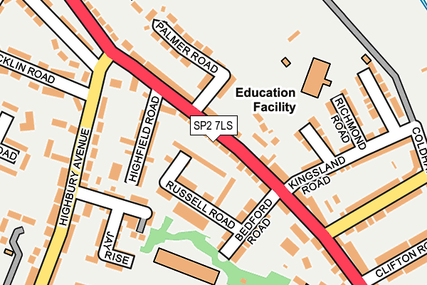 SP2 7LS map - OS OpenMap – Local (Ordnance Survey)