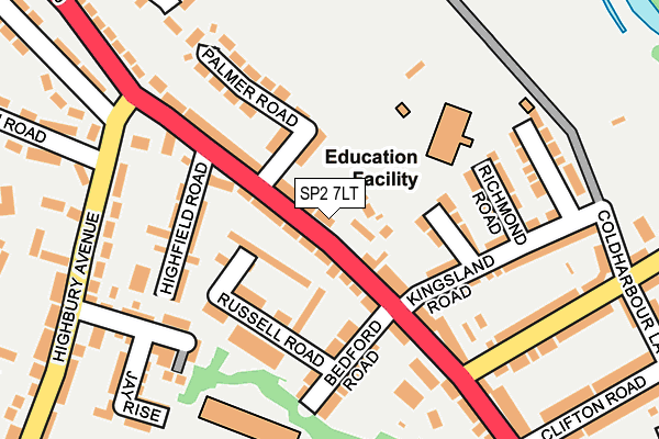 SP2 7LT map - OS OpenMap – Local (Ordnance Survey)