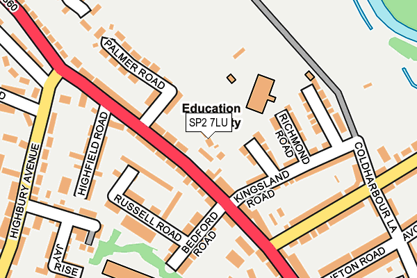 SP2 7LU map - OS OpenMap – Local (Ordnance Survey)