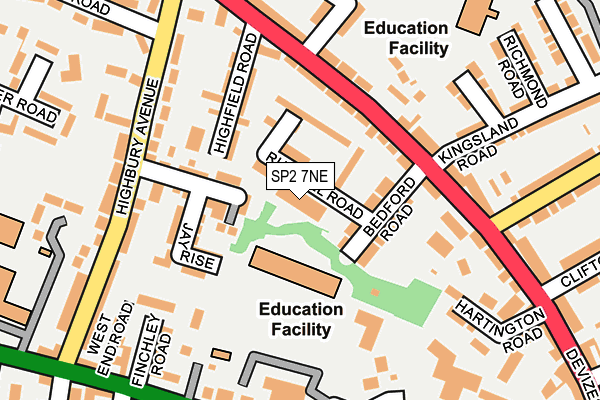 SP2 7NE map - OS OpenMap – Local (Ordnance Survey)