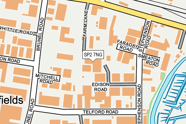 SP2 7NG map - OS OpenMap – Local (Ordnance Survey)