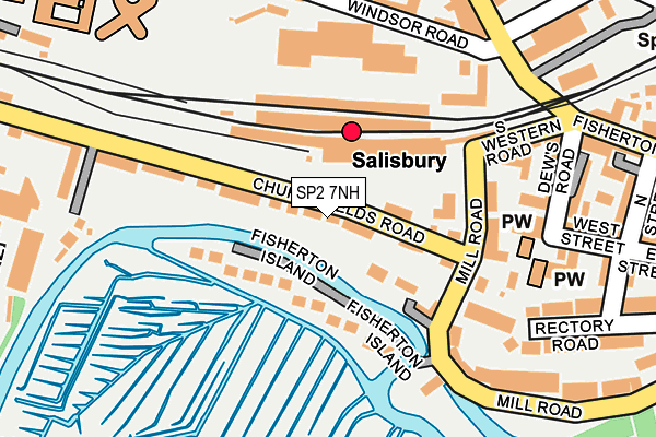 SP2 7NH map - OS OpenMap – Local (Ordnance Survey)