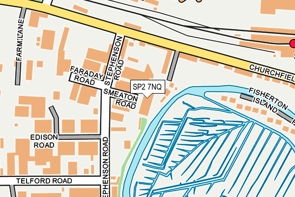 SP2 7NQ map - OS OpenMap – Local (Ordnance Survey)