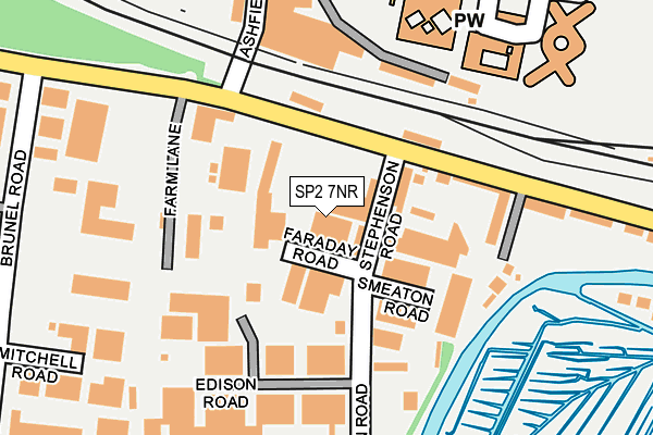 SP2 7NR map - OS OpenMap – Local (Ordnance Survey)