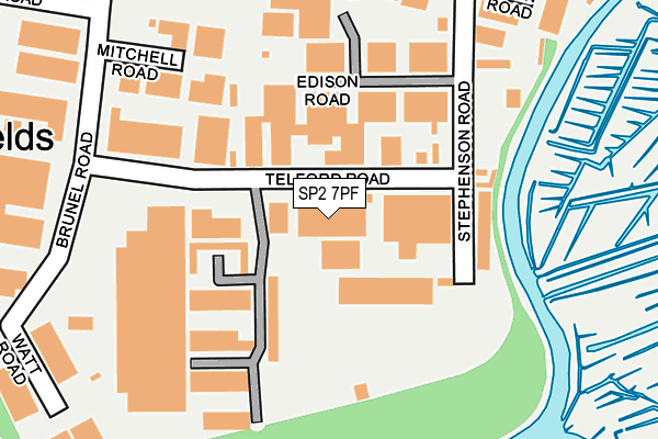 SP2 7PF map - OS OpenMap – Local (Ordnance Survey)