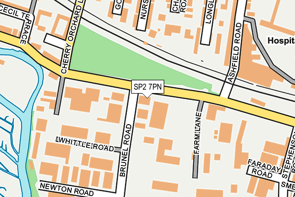 SP2 7PN map - OS OpenMap – Local (Ordnance Survey)