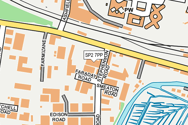 SP2 7PP map - OS OpenMap – Local (Ordnance Survey)