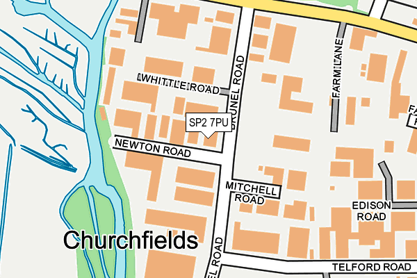 SP2 7PU map - OS OpenMap – Local (Ordnance Survey)