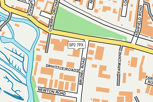 SP2 7PX map - OS OpenMap – Local (Ordnance Survey)