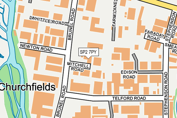 SP2 7PY map - OS OpenMap – Local (Ordnance Survey)