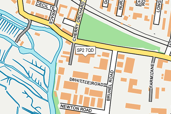 SP2 7QD map - OS OpenMap – Local (Ordnance Survey)
