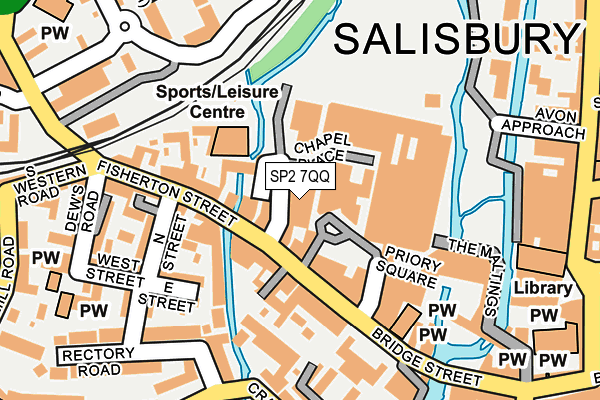 SP2 7QQ map - OS OpenMap – Local (Ordnance Survey)