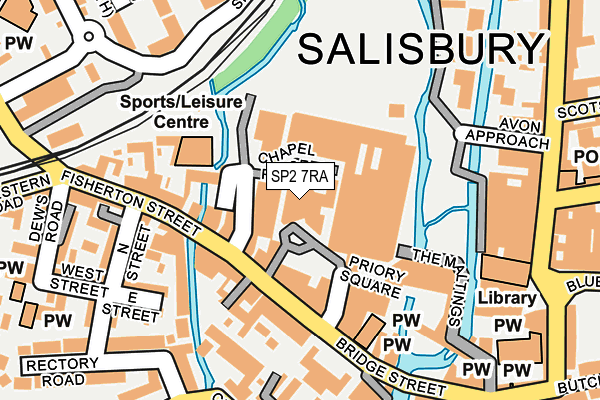 SP2 7RA map - OS OpenMap – Local (Ordnance Survey)