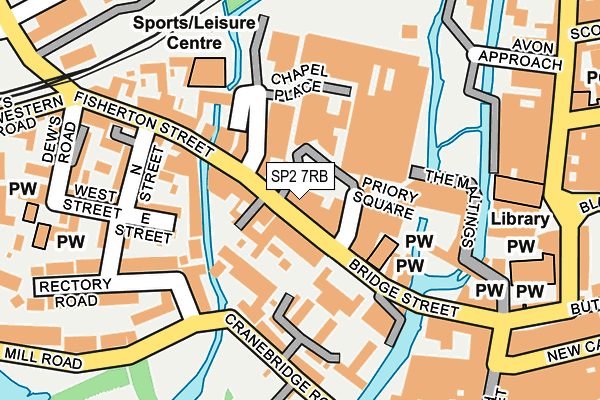 SP2 7RB map - OS OpenMap – Local (Ordnance Survey)