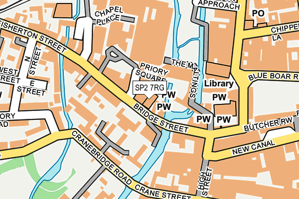 SP2 7RG map - OS OpenMap – Local (Ordnance Survey)