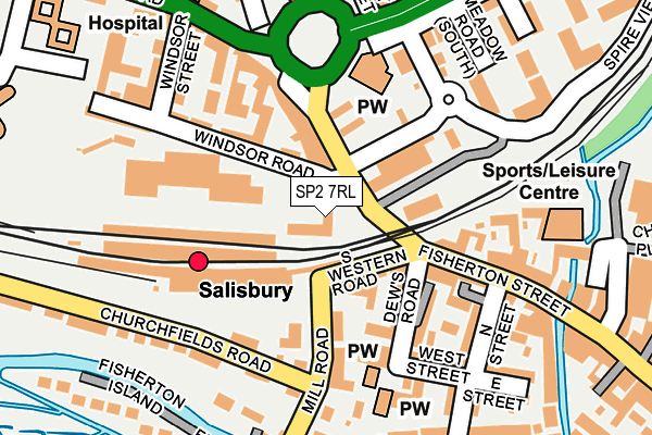 SP2 7RL map - OS OpenMap – Local (Ordnance Survey)