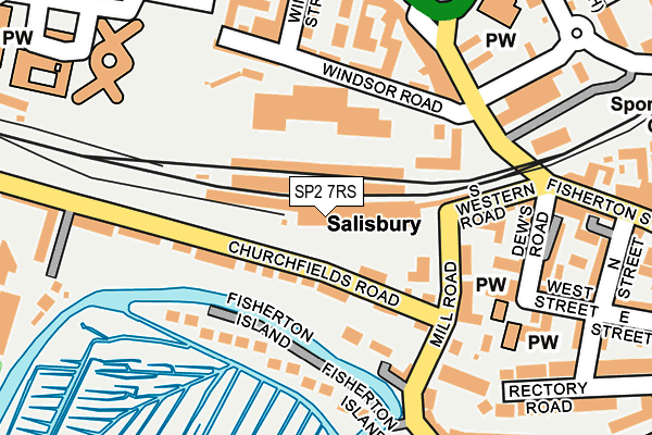 SP2 7RS map - OS OpenMap – Local (Ordnance Survey)