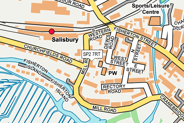 SP2 7RT map - OS OpenMap – Local (Ordnance Survey)