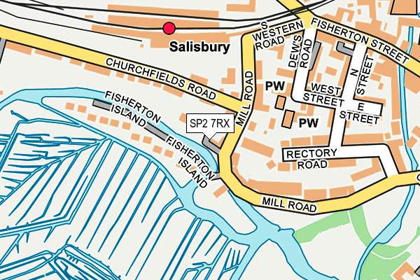 SP2 7RX map - OS OpenMap – Local (Ordnance Survey)