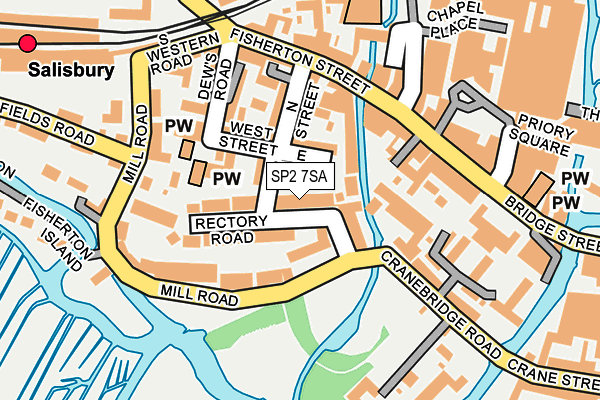 SP2 7SA map - OS OpenMap – Local (Ordnance Survey)