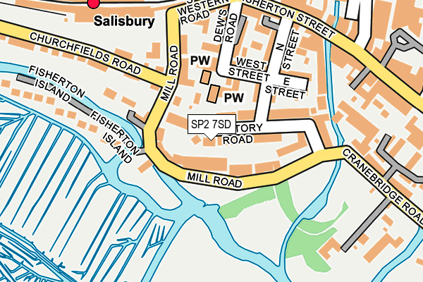 SP2 7SD map - OS OpenMap – Local (Ordnance Survey)