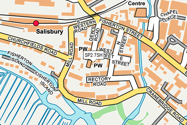 SP2 7SH map - OS OpenMap – Local (Ordnance Survey)