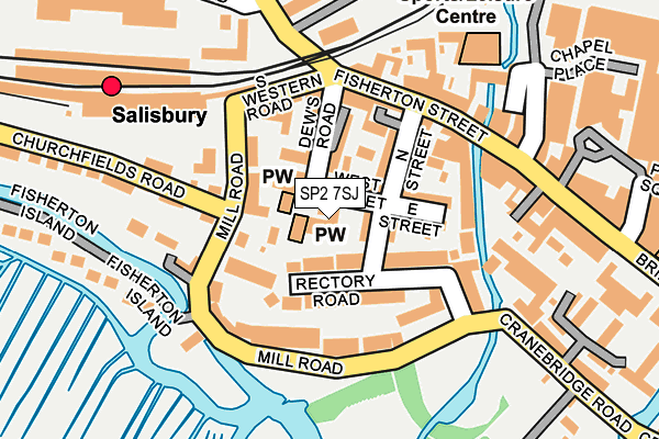 SP2 7SJ map - OS OpenMap – Local (Ordnance Survey)