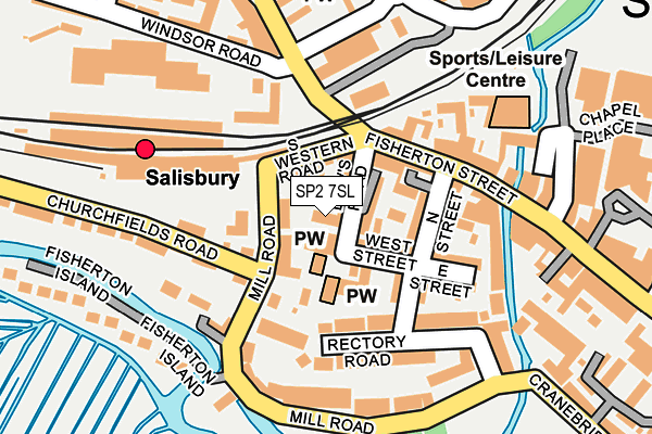 SP2 7SL map - OS OpenMap – Local (Ordnance Survey)