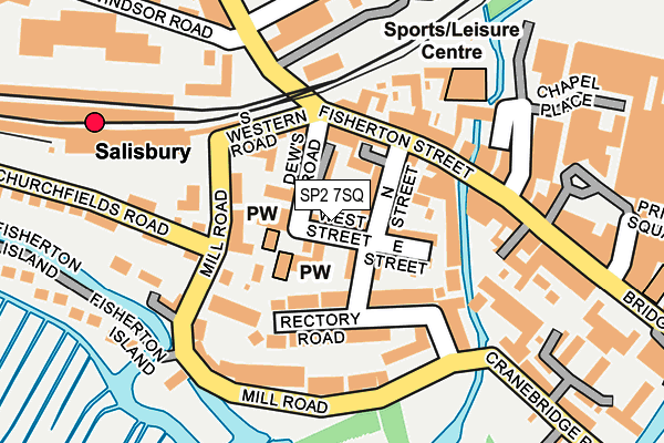 SP2 7SQ map - OS OpenMap – Local (Ordnance Survey)