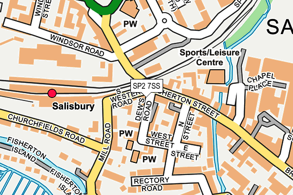 SP2 7SS map - OS OpenMap – Local (Ordnance Survey)